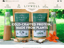 Tablet Screenshot of livwellnutrition.com